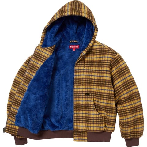 Plaid Wool Hooded Work Jacket - fall/winter 2023 - Supreme