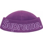 Supreme Polartec Beanie (FW23) - Dark Purple