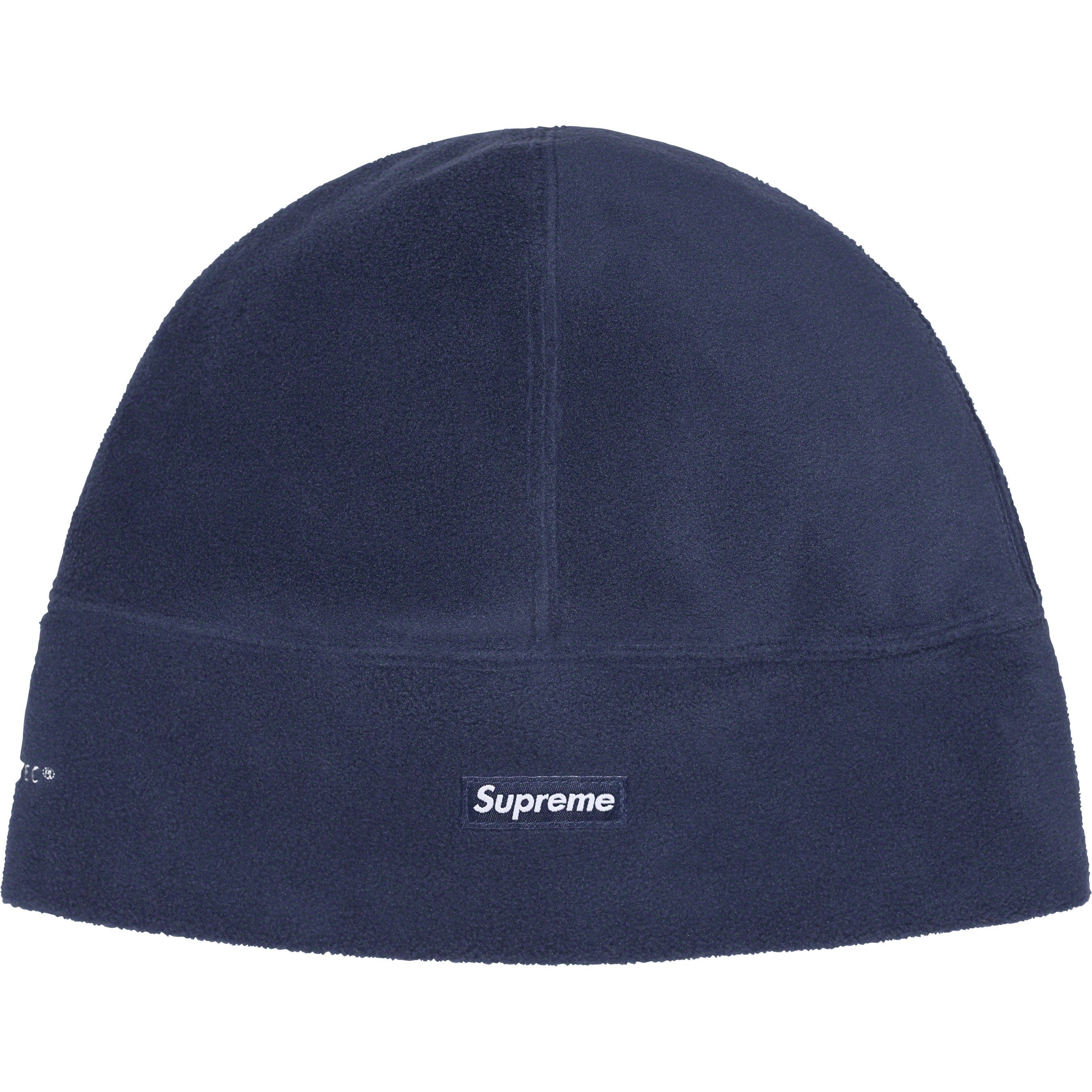 Supreme Polartec Beanie (FW23) - Navy - $40