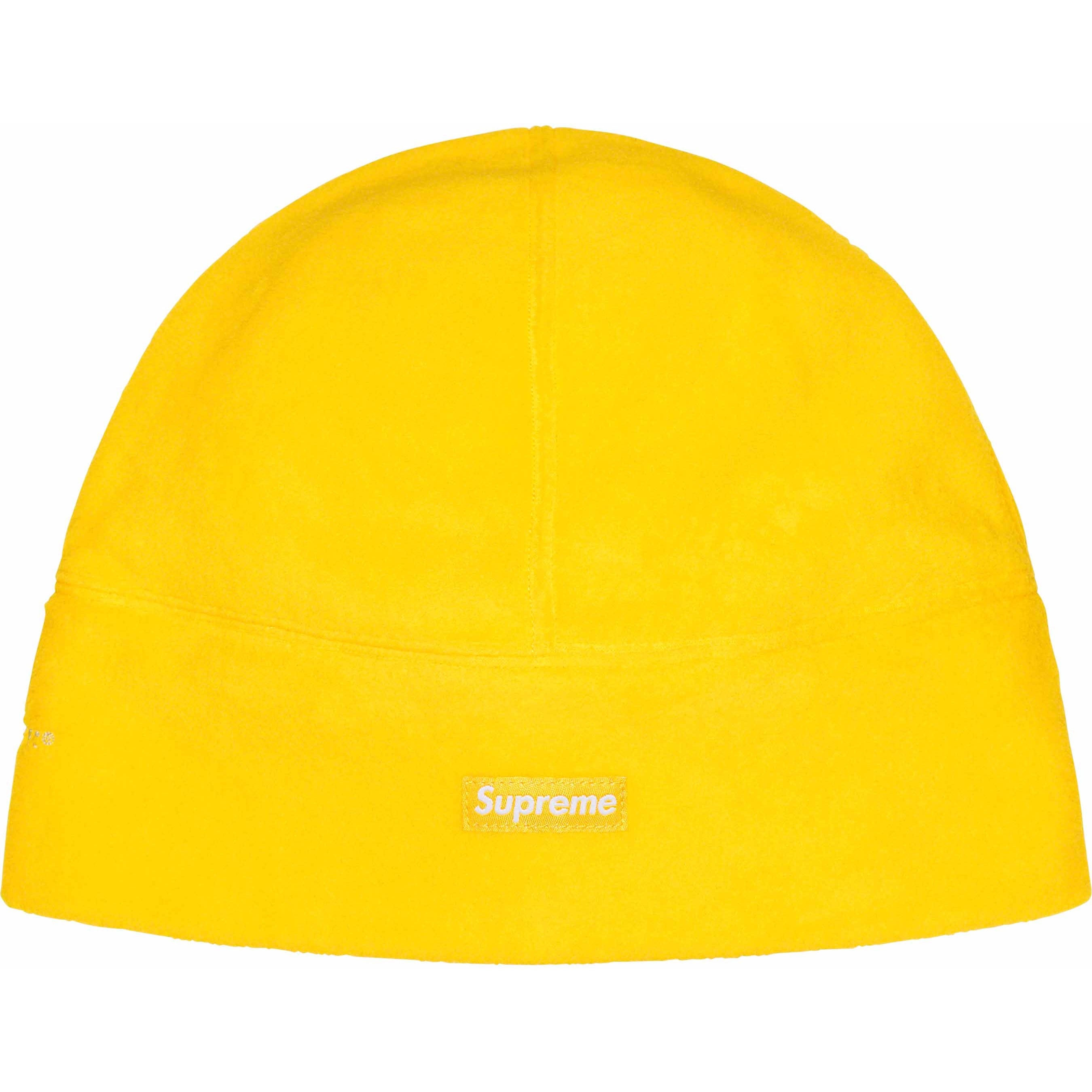 Supreme Polartec Beanie (FW23) - Yellow - $40