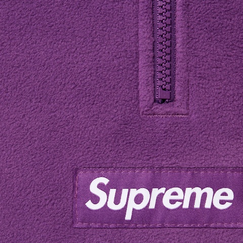 Supreme Polartec® Facemask Half Zip Hooded Sweatshirt - Dark Purple