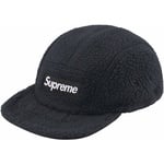 Supreme Polartec Shearling Reversible Camp Cap (FW23) - Black