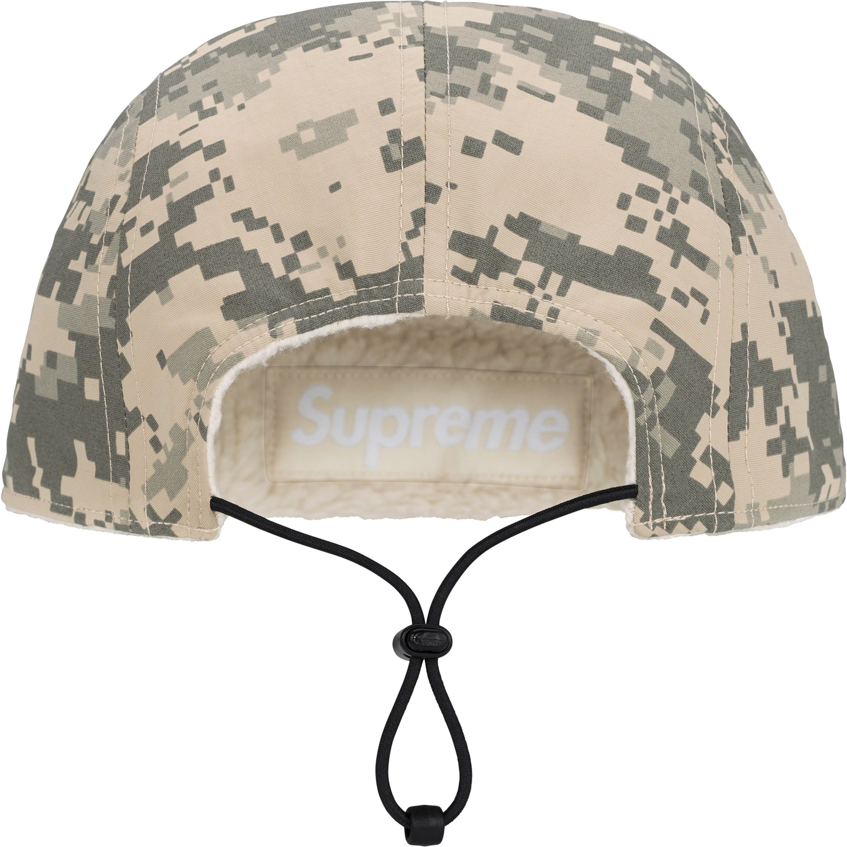 Supreme Polartec Shearling Reversible Camp Cap (FW23) - Digi Camo - $54