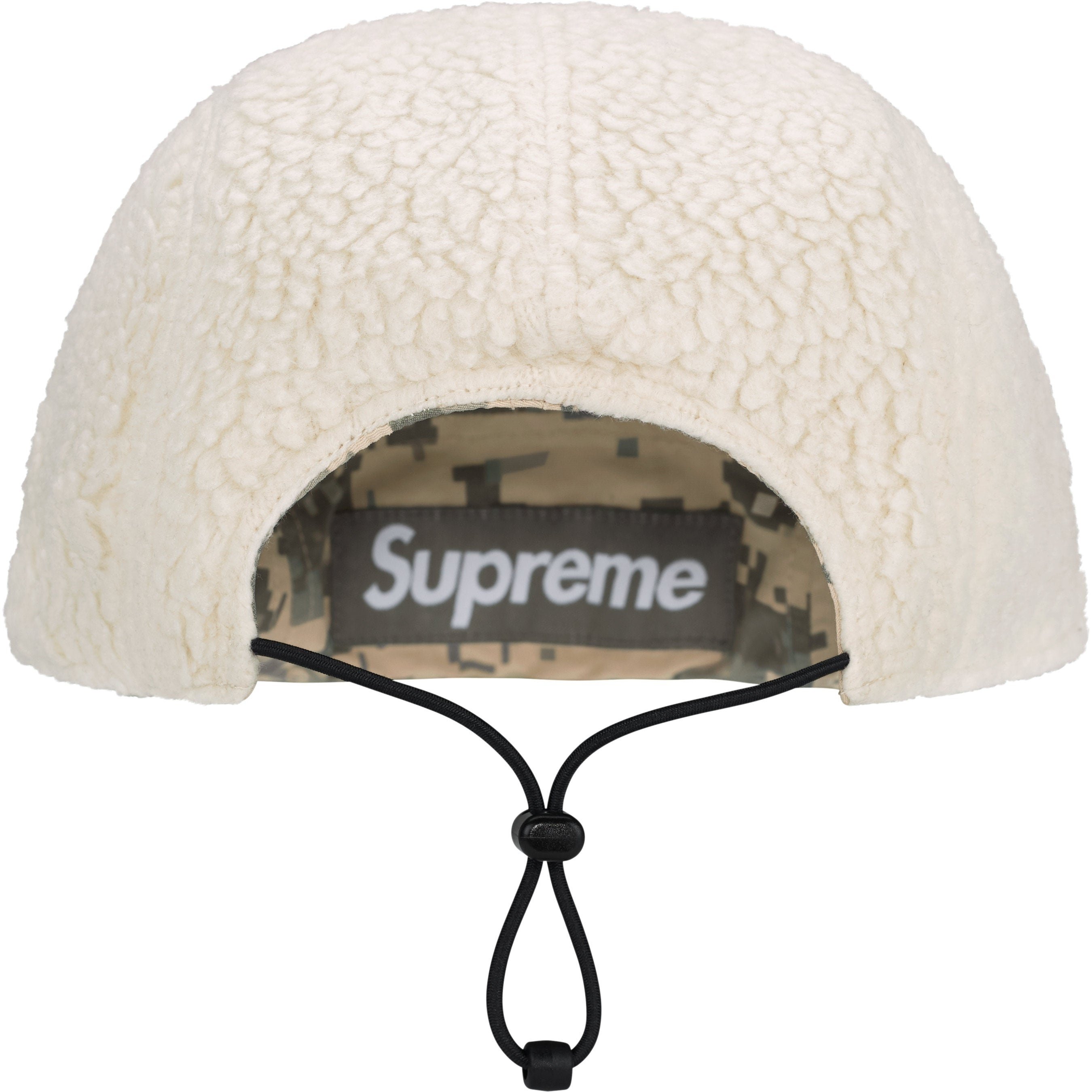 Supreme Polartec Shearling Reversible Camp Cap (FW23) - Digi Camo - $54