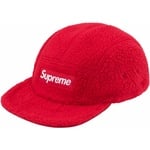 Supreme Polartec Shearling Reversible Camp Cap (FW23) - Red