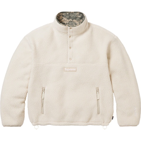 Supreme Polartec® Shearling Reversible Pullover - Natural