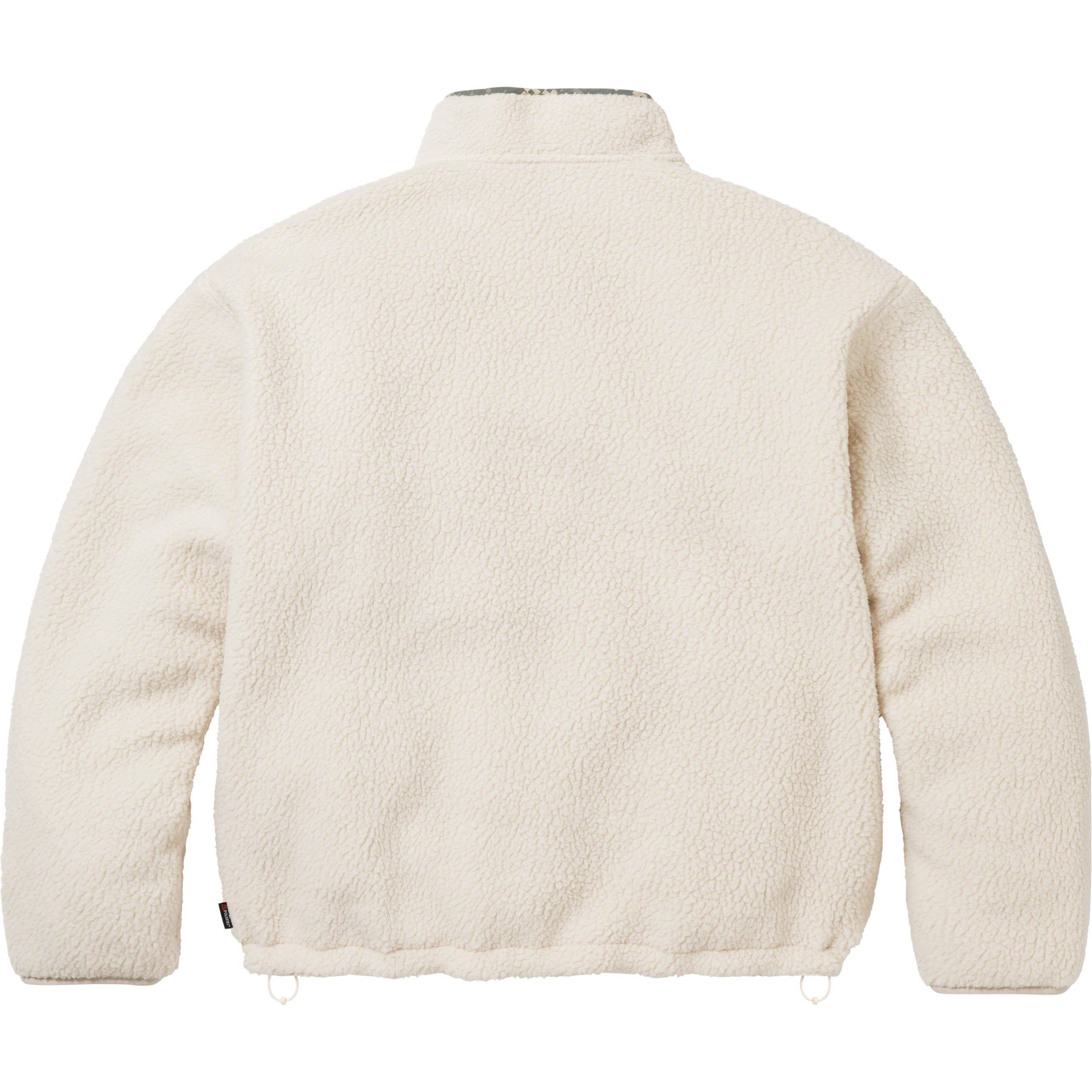 Supreme Polartec Shearling Reversible Pullover (FW23) - Natural - $198