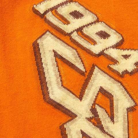 Supreme Racing Intarsia L/S Top - Burnt Orange