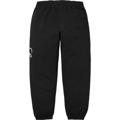 Supreme Raised Script Sweatpant - Black