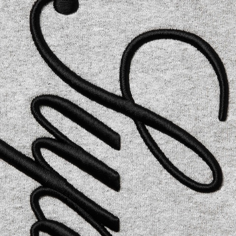 Supreme Raised Script Sweatpant - Heather Grey
