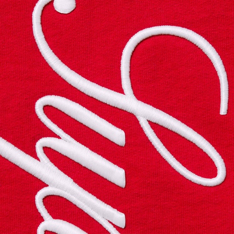Supreme Raised Script Sweatpant - Red