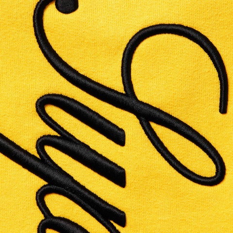 Supreme Raised Script Sweatpant - Yellow