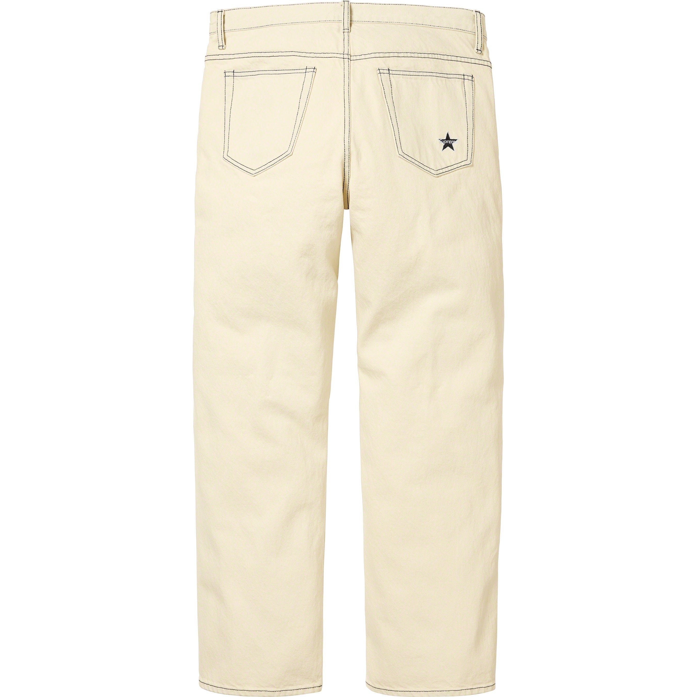 Supreme Regular Jean (FW23) - Bleached - $158