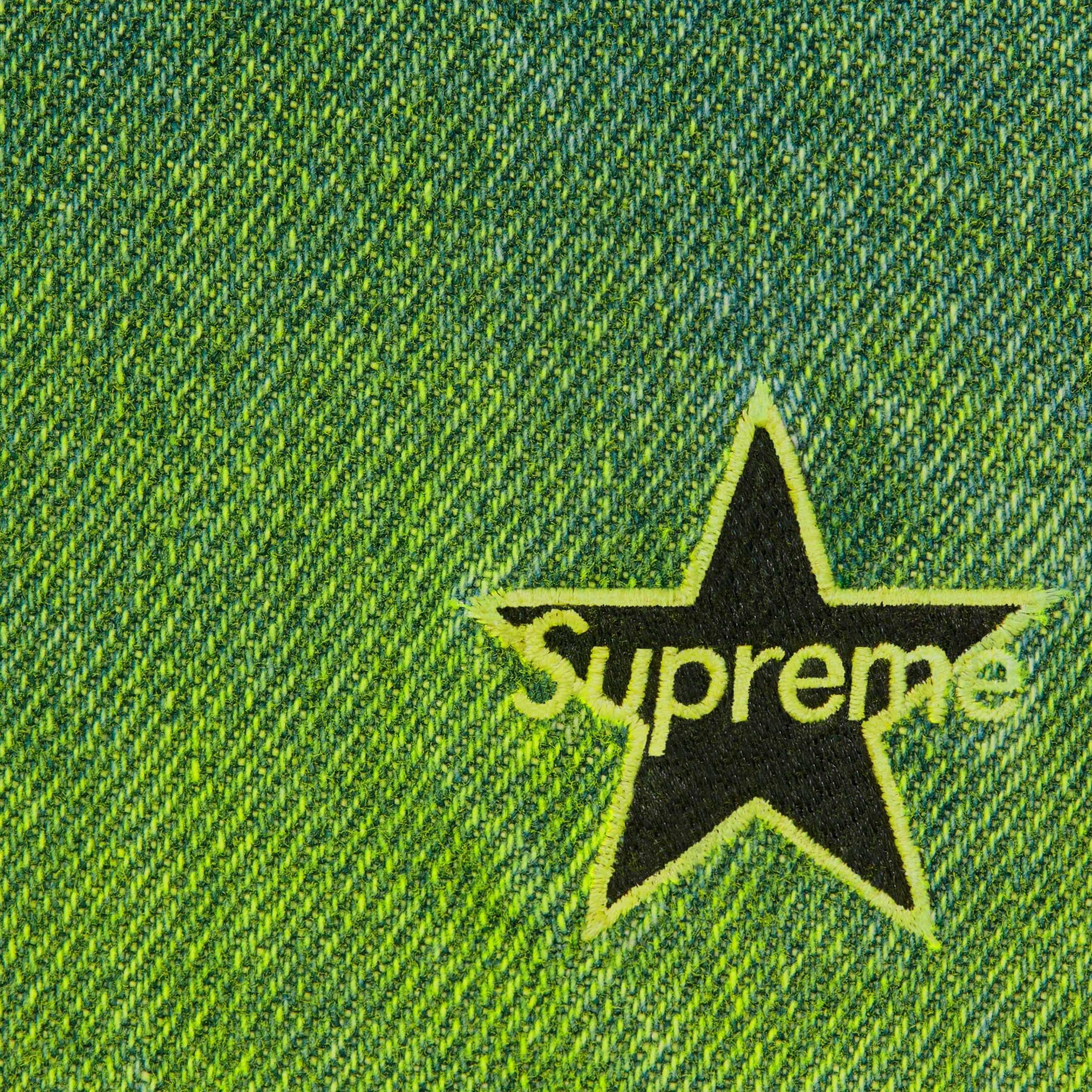 Supreme Regular Jean (FW23) - Overspray Green - $158