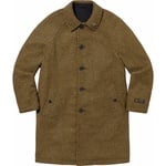 Supreme Reversible Houndstooth Overcoat (FW23) - Black