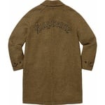 Supreme Reversible Houndstooth Overcoat (FW23) - Black