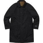 Supreme Reversible Houndstooth Overcoat (FW23) - Black