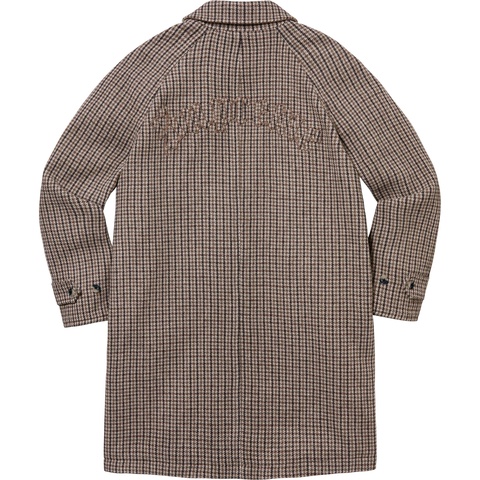 Supreme Reversible Houndstooth Overcoat - Tan
