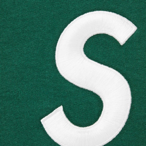 Supreme S Logo Zip Up Hooded Sweatshirt - Dark Green