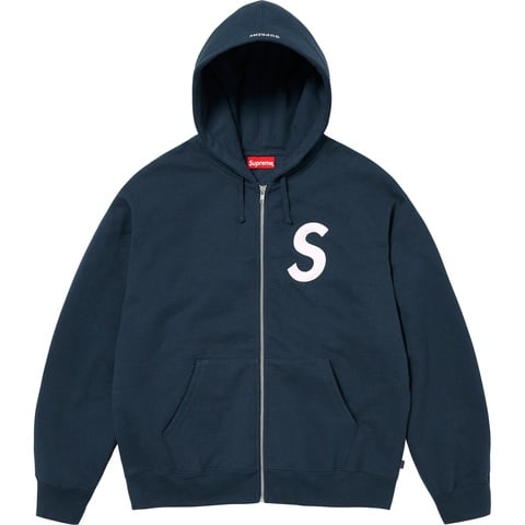 S Logo Zip Up Hooded Sweatshirt - fall/winter 2023 - Supreme S Logo Zip Up Hooded Sweatshirt - fall/winter 2023 - Supreme