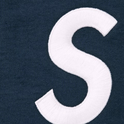 Supreme S Logo Zip Up Hooded Sweatshirt - Navy