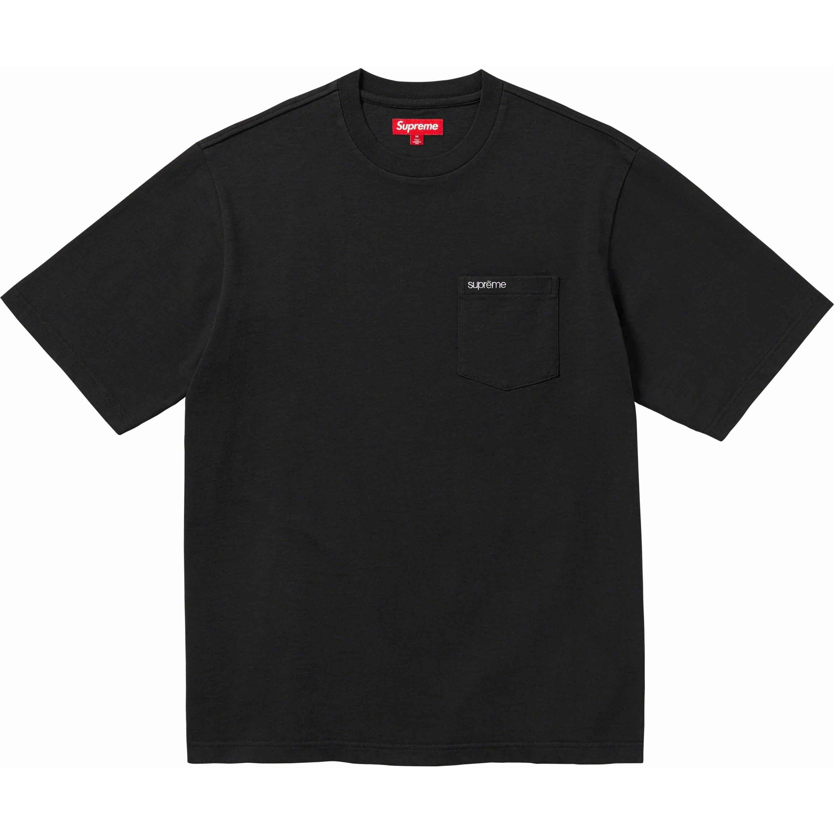 Supreme S S Pocket Tee (FW23) - Black - $60