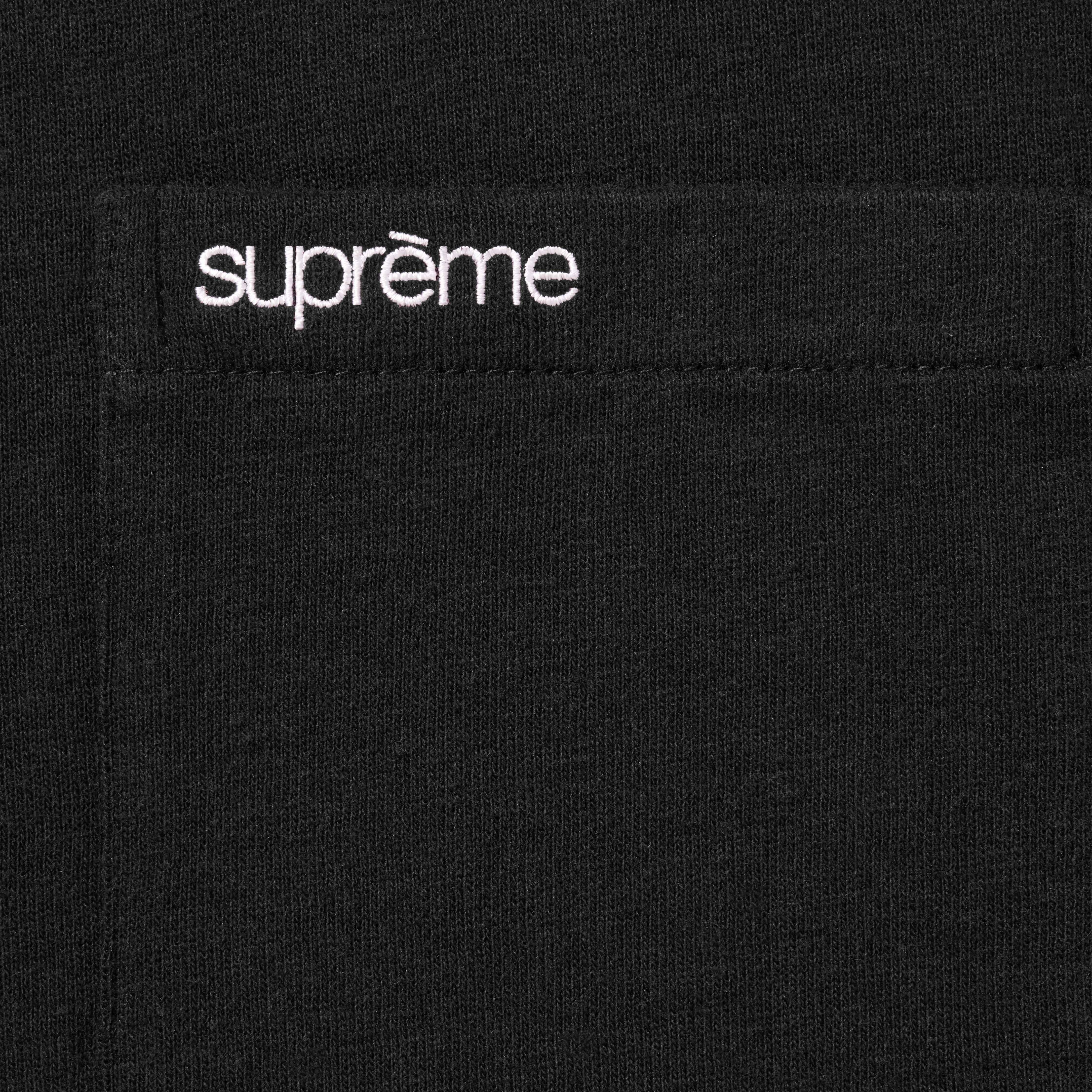Supreme S S Pocket Tee (FW23) - Black - $60