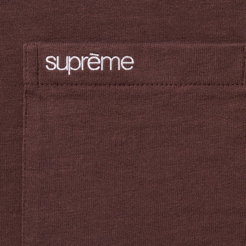 Supreme S/S Pocket Tee - Brown