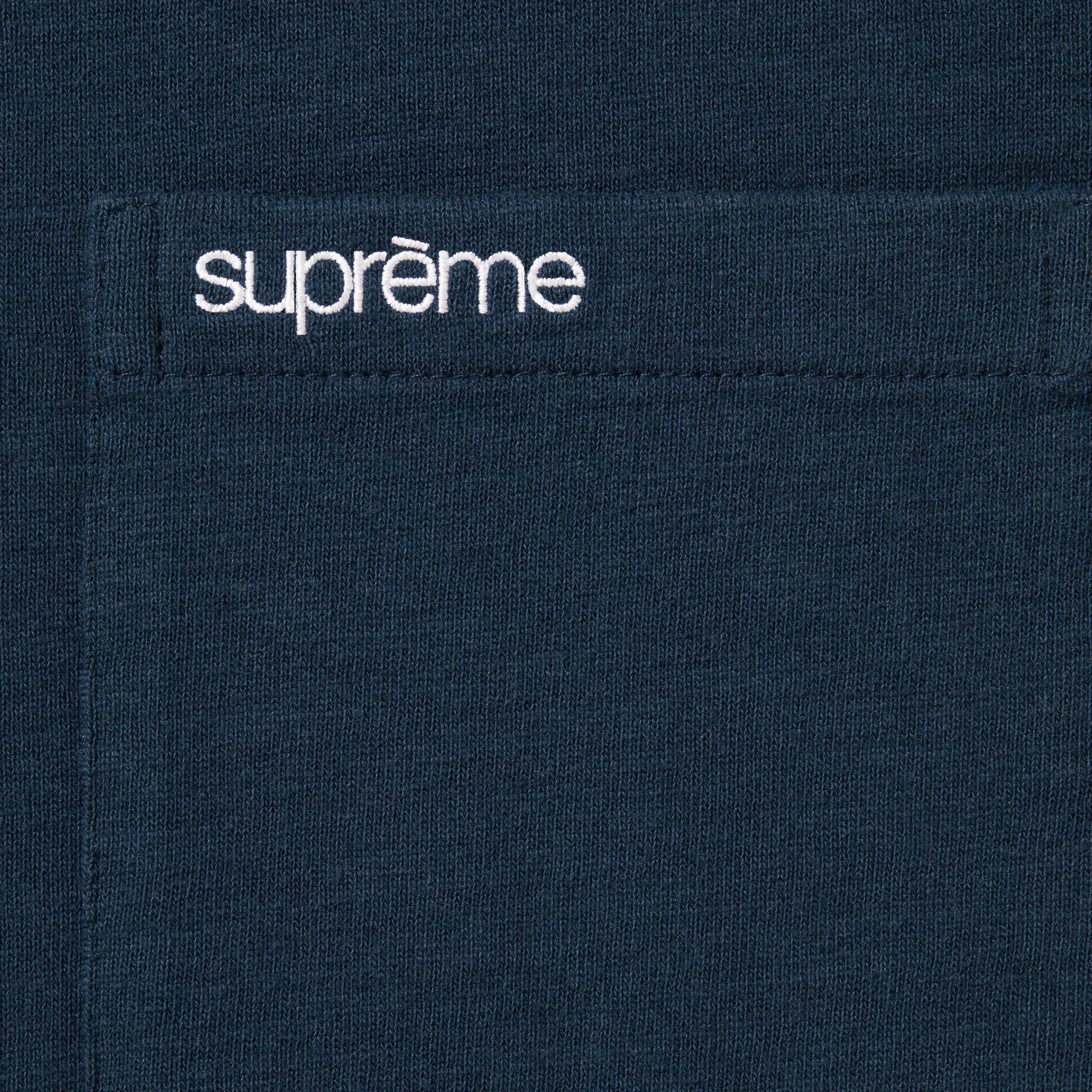 Supreme S S Pocket Tee (FW23) - Navy - $60