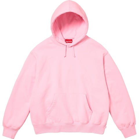 Supreme Satin Appliqué Hooded Sweatshirt - Light Pink