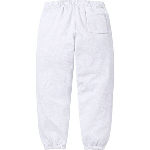 Supreme Satin Appliqué Sweatpant - Ash Grey