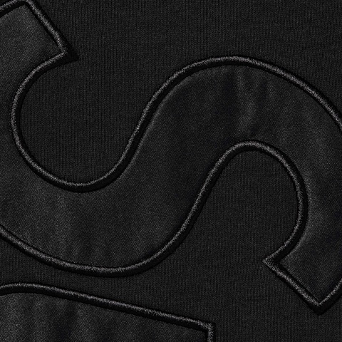 Supreme Satin Appliqué Sweatpant - Black
