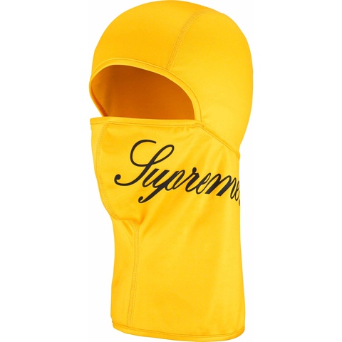 Supreme Script Lightweight Balaclava - Yellow