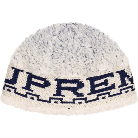 帽子 Supreme 23FW Sherpa Logo Beanie Black Supreme Big Logo Beanie (FW23) Black - FW23 - US