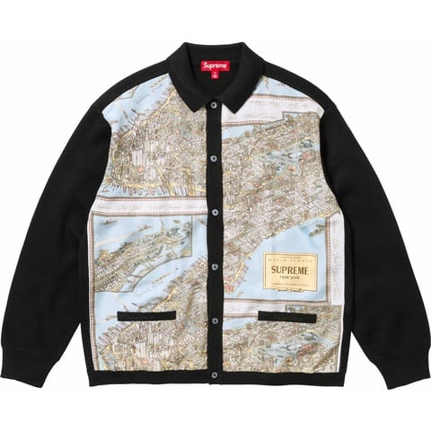 Silk Map Cardigan - fall/winter 2023 - Supreme