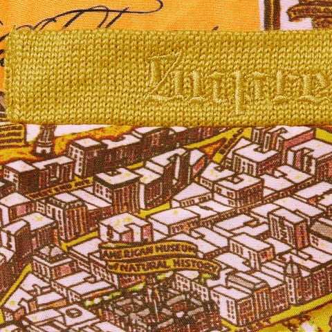 Supreme Silk Map Cardigan - Mustard