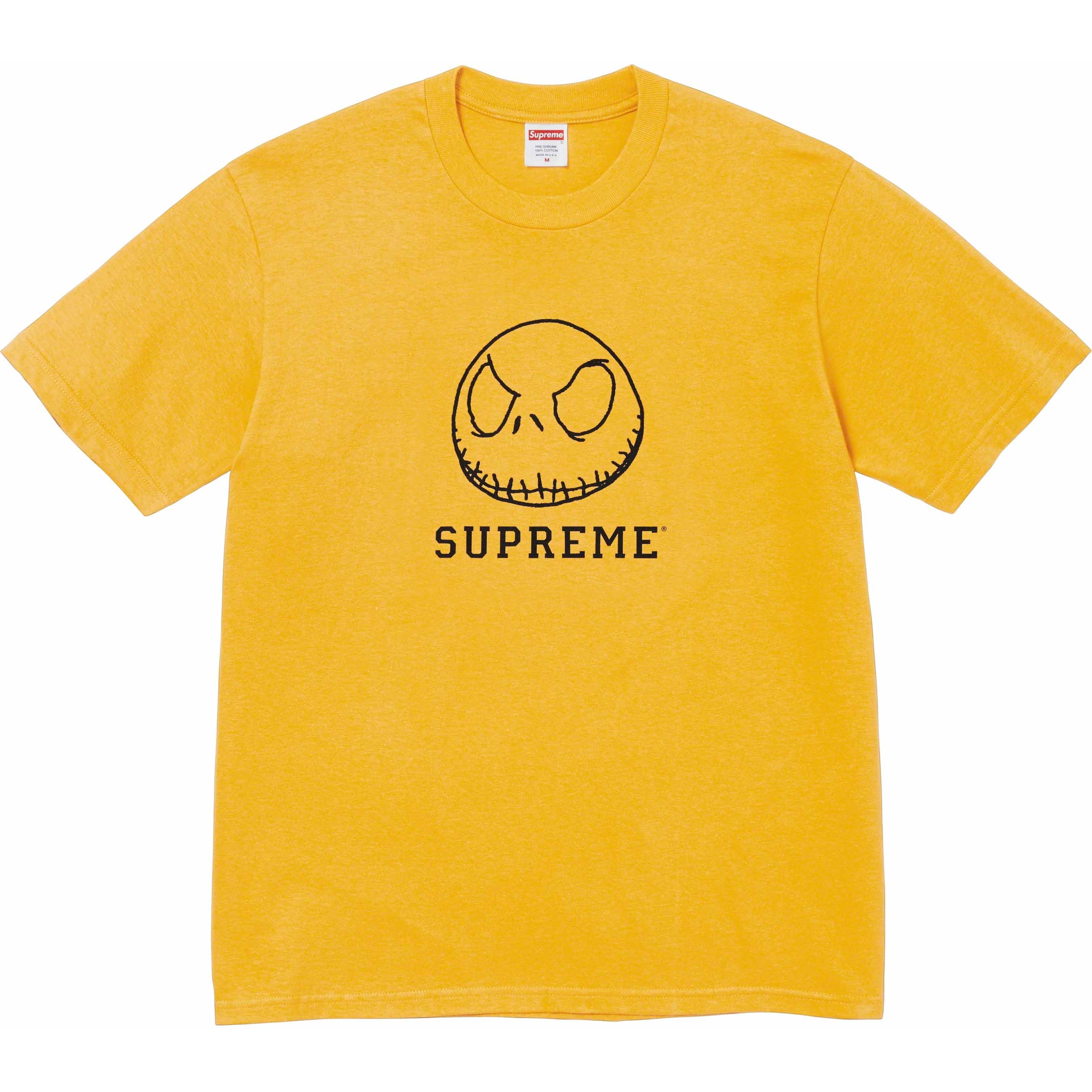 Supreme Skeleton Tee (FW23) - Mustard - $48
