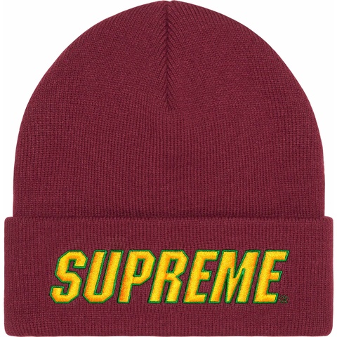 Supreme Slant Beanie - Burgundy
