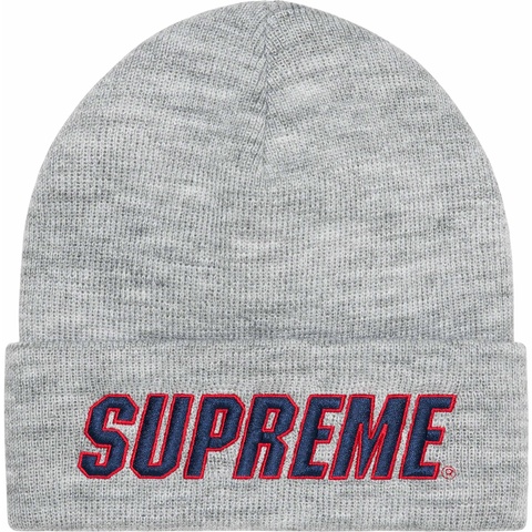 Supreme Slant Beanie - Heather Grey