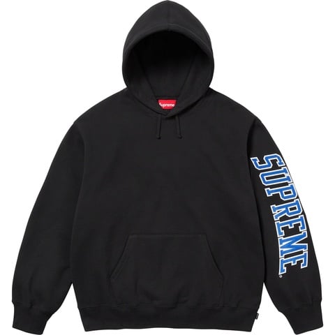 Supreme Sleeve Arc Hooded Sweatshirt - Black