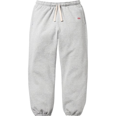 Supreme Small Box Drawcord Sweatpant - Heather Grey