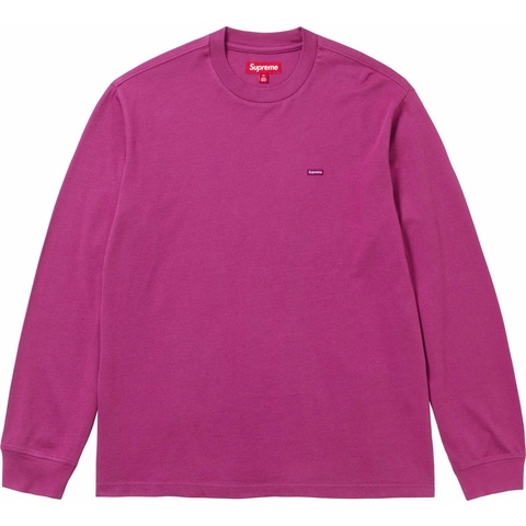 Supreme Small Box L/S Tee - Bright Purple