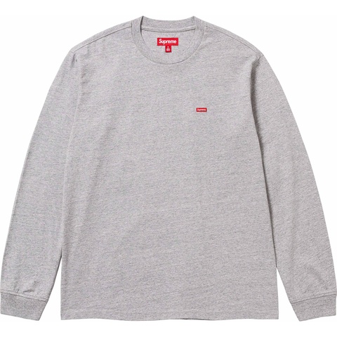 Supreme Small Box L/S Tee - Heather Grey