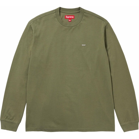 Supreme Small Box L/S Tee - Light Olive
