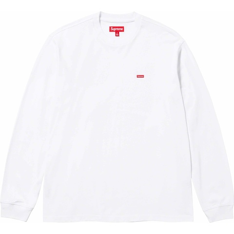 Supreme Small Box L/S Tee - White
