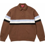 Supreme Small Box Polo Sweater (FW23) - Dark Brown