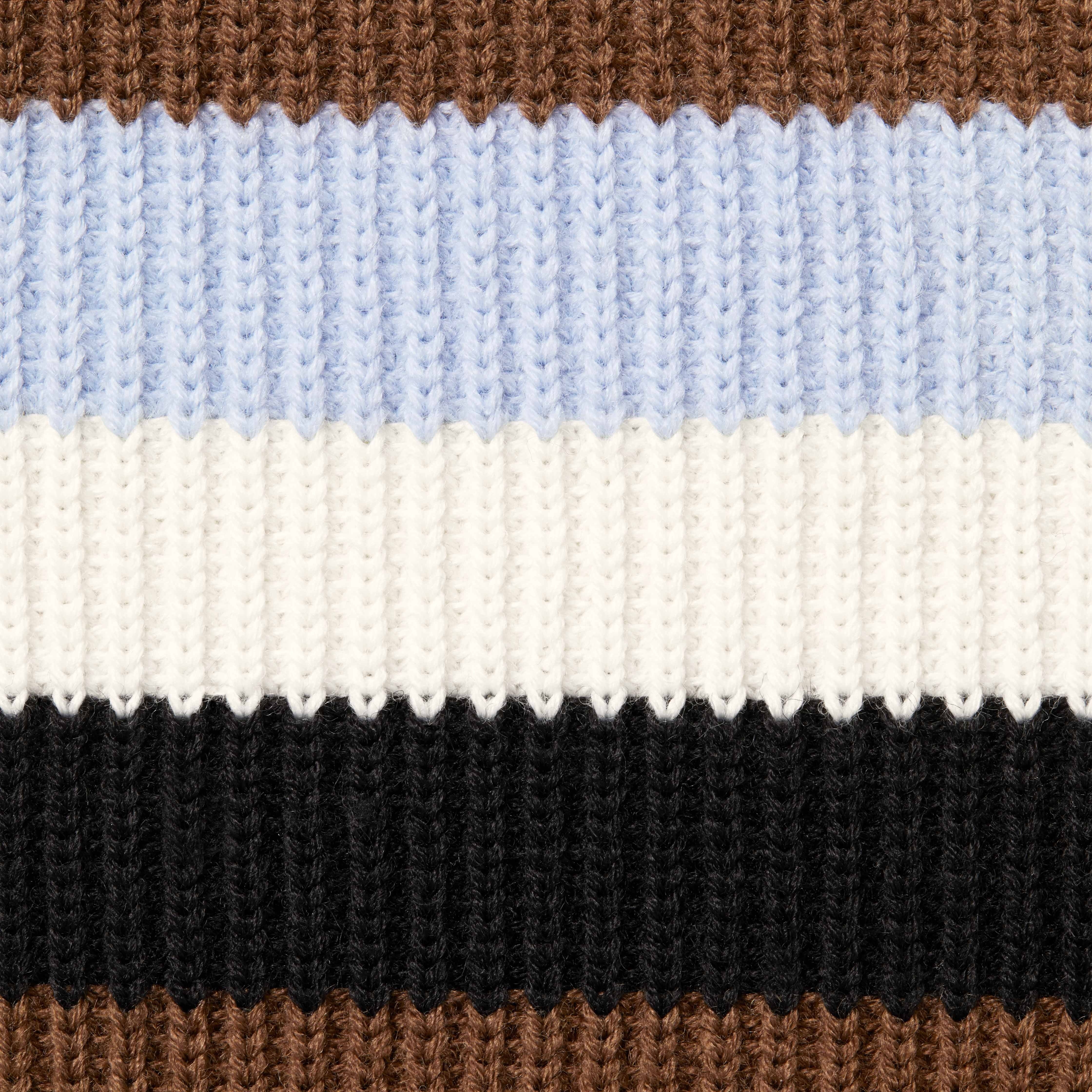 Supreme Small Box Polo Sweater (FW23) - Dark Brown - $148