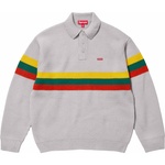 Supreme Small Box Polo Sweater (FW23) - Grey