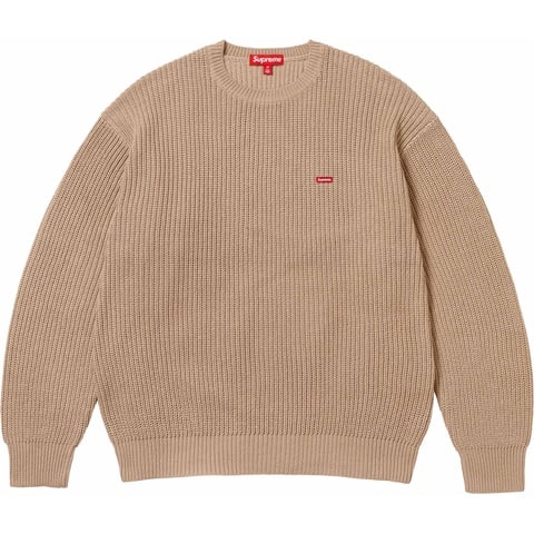 Small Box Ribbed Sweater Tan Mサイズ Small Box Ribbed Sweater - fall/winter 2023 - Supreme