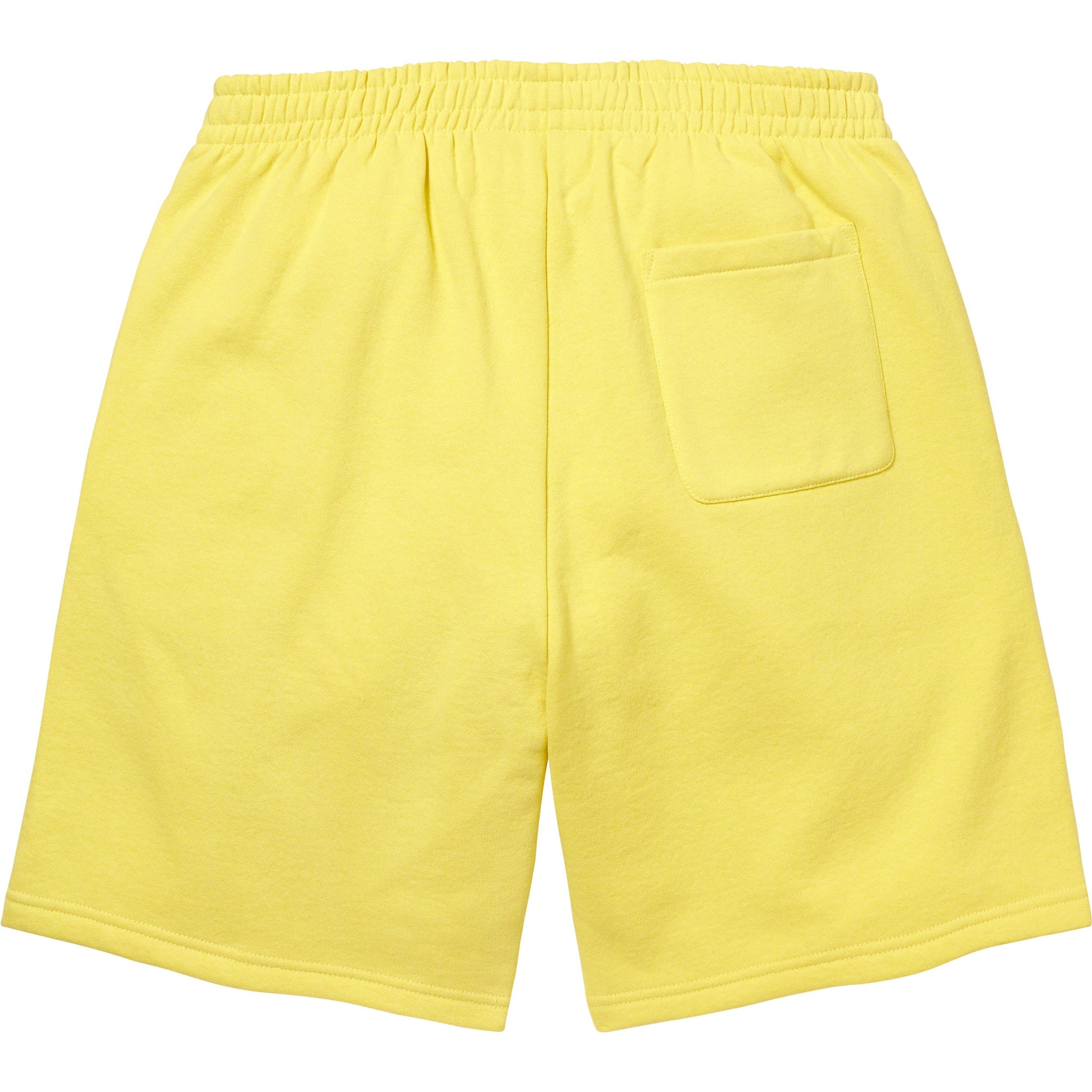 Supreme Small Box Sweatshort (FW23) - Acid Yellow - $118